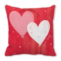 Pink peach skin Happy Valentine's Day pillowcase with red base and heart balloons - Expression Balloon Confession (22)