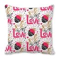 Federa in pelle di pesca con motivi d'amore, fragole e cuori per San Valentino - Stile cuore fragola So Sweet Love (28)