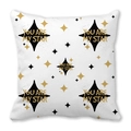 Square peach skin pillowcase featuring black and gold stars with You Are My Star text - Gold Black Stars YOU ARE MY STAR (10)
