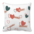 Valentine's Day peach skin pillowcase with heart patterns and love letter prints - Cute Slogan Hand Drawn Heart (16)