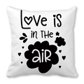 Peach skin pillowcase featuring Love is in the air text and heart patterns for Valentines - Love Is In The Air (12)