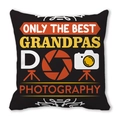 Black peach skin pillowcase with Only The Best Grandpas Do Photography print - Best Grandpas Photography Gift Style (21)
