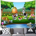 Easter bunny tapestry with colorful eggs design for living room wall decoration - 10 / 100x70(Peach Skin)
