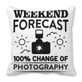 White peach skin pillow case featuring black weekend forecast photography print - Weekend Photography Forecast (14)