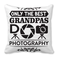 White peach skin pillow case featuring 'Best Grandpas Photography' black print design - Best Grandpa Photography (19)