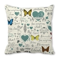 Valentine Peach Skin pillowcase with multilingual I Love You text and vintage patterns - Multilingual I Love You Style (8)