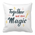 White linen pillowcase with Together we are Magic text and magic wand illustration - Together we are Magic (24)