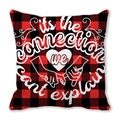 Red and black buffalo plaid pillowcase with heart pinky swear design and love quote - Pinky Promise (26)