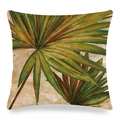 Federa per cuscino decorativo con foglie di palma tropicali e trama vintage - Foglie di Palma Tropicale (Stile 1)