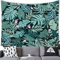 Tropical monstera and pink calla lily floral tapestry in peach skin fabric finish - 100x70cm / Peach Skin / Pattern 5