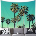 Arazzo da parete con palme tropicali per decorazioni estive da parete per soggiorno - 100x70(Pelle di Pesca) / Stile 3