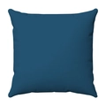 Square navy blue soft throw pillow cover featuring minimalist geometric floral texture - 50x50 / Navy Blue (1)