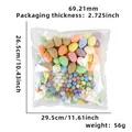 Speckled colorful Easter foam eggs in a bulk pack with various pastel color shades - Mixed Four Sizes (200 Units) / Colorful Spots