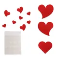 Décoration de cœurs en feutre rouge de tailles variées pour fête de la Saint-Valentin - Style à Cœurs Multiples / Lot de 9 pièces