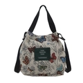 Große Shopper-Tasche mit Schmetterlingsprint und verstellbaren Trägern für den Alltag - Schmetterlingsmuster (Stil 1)