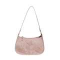 Borsa sottobraccio in pizzo rosa con farfalle e ricami floreali raffinati - Rosa