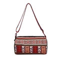 Bohemian gestreepte bucket bag crossbody tas met kleurrijk geweven geometrisch patroon - Stijl 5