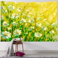 Arazzo artistico con margherite stile pittura a olio per decorazione pareti di casa - Margherite Fresche (7)
