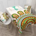 Mantel rectangular mandala nórdico con colorido estampado Smile y cojines a juego - 40*70cm / Estilo Mandala Geométrico (Estilo 3)