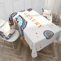 Tovaglia rettangolare impermeabile mandala con stampa di lusso e set cuscini abbinati - Stile 9 / 40*70cm