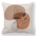 Detail van Scandinavische perzikhuid kussensloop met abstracte geometrische patronen - Minimalistische Plant Geometrische Stijl (款式-3) / 45*45cm Kussenhoes (Geen vulling)
