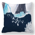 Federa serie inchiostro astratto con stampa ghiacciaio artico su tessuto pelle di pesca - Stampa Ghiacciaio Mare Profondo (Stile-9) / Fodera per Cuscino 45x45