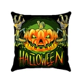 Detalle de la funda de cojín de Halloween con monstruo de calabaza y alas de murciélago - Estilo de brazo de zombi monstruo calabaza (Estilo-9)