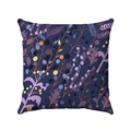 Housse de coussin florale en peluche douce avec motifs botaniques pour décor de canapé - Taie d'Oreiller Carrée