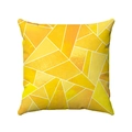Coussin décoratif carré à motif géométrique abstrait jaune et blanc pour canapé de maison - 45x45 / Style Géométrique Jaune (款式-4)
