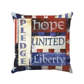 Dettaglio del copricuscino per il Giorno dell'Indipendenza con stampe a stelle e strisce - Stile United Liberty Stars Stripes (款式-7)