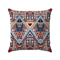 Dettaglio del motivo geometrico boho su federa in tessuto morbido con colori vivaci - 45*45cm / Motivo Geometrico Simmetrico (Stile-6)