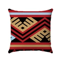 Federa quadrata bohémien rossa con motivi etnici geometrici e disegni tribali astratti - 45*45cm / Motivo Tribale Astratto (Stile-11)