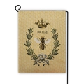 Double-sided bee garden flag with Bee Kind slogan and vintage honeycomb pattern design - Bee Kind Wreath Style (6)