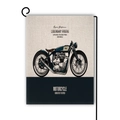 Retro motorcycle garden flag with Legendary Riders print and black metal stand - Legendary Riders Style(10) / 45x30cm