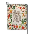 Double-sided autumn garden flag featuring ALWAYS Be Thankful text and pumpkin design - Always Be Thankful Style / 45cmx30cm