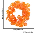 Detalle de guirnalda de calabazas naranjas para Halloween con medidas de 20cm de ancho - Estilo Calabaza Naranja / Aprox 7,5m