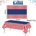 Tovaglia monouso in PE per il Giorno dell'Indipendenza USA stelle e strisce 137x273cm - 137x273cm / Stile Bandiera USA