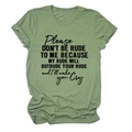 Detail of green cotton t-shirt featuring black cursive text and rolled sleeve edges - S / Olive Green (Black Font)