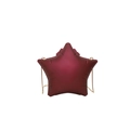 Stervormige crossbodytas in bordeauxrood met een elegante fijne gouden ketting - Bordeauxrood