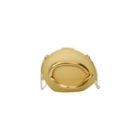 Sac boîte en acrylique jaune vif avec poignée dorée en U et bandoulière en chaîne - Jaune