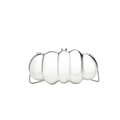 Unique silver caterpillar acrylic evening clutch bag with metallic mirror finish and chain - Style 1 Silver