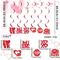 Tabella dettagliata delle taglie per decorazioni a spirale di San Valentino con cuori rossi - Lettere a Cuore