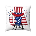 Patriotischer USA-Kissenbezug mit Onkel-Sam-Hut und Sternen zum amerikanischen Unabhängigkeitstag - Onkel-Sam-USA-Hut (Stil-11)