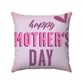 Detail eines rosa Muttertag-Kissenbezugs mit geprägtem happy MOTHER'S DAY Schriftzug - Rosa 3D Happy Mother's Day (Stil-4)