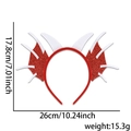 Red glitter wing dinosaur headband for kids party decorations 10.24 inch width - One Size / Red Triceratops Headband