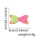 Barrette à nœud en paillettes rose et vert pour cosplay Wicked, 9cm x 4,2cm - Style Nœud Rose Vert