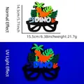 Kids dinosaur party glasses with neon fluorescent effect for birthday celebration - Jungle T-Rex Style (Dinosaur Party Glasses)