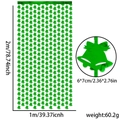 Tenda a frange verde chiaro a forma di campana per decorazione Natale 1x2m - 1*2 Metri / Stile Campanello Verde
