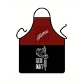 Waterproof red and black apron with Tattoo art and Got Ink text on white background - Tattoo Art (Got Ink)