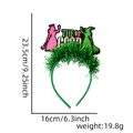 Grünes Wicked Witch Haarreifen mit THE GOOD Glitzerdesign für Mottopartys und Kostüme - Hexe und Prinzessin Winken